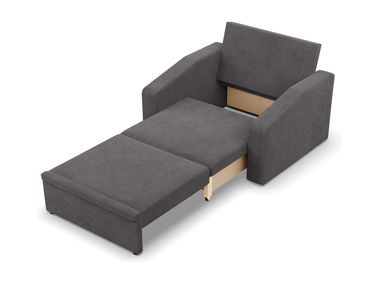 Chaise longue pour le salon, Corde - Gris foncé