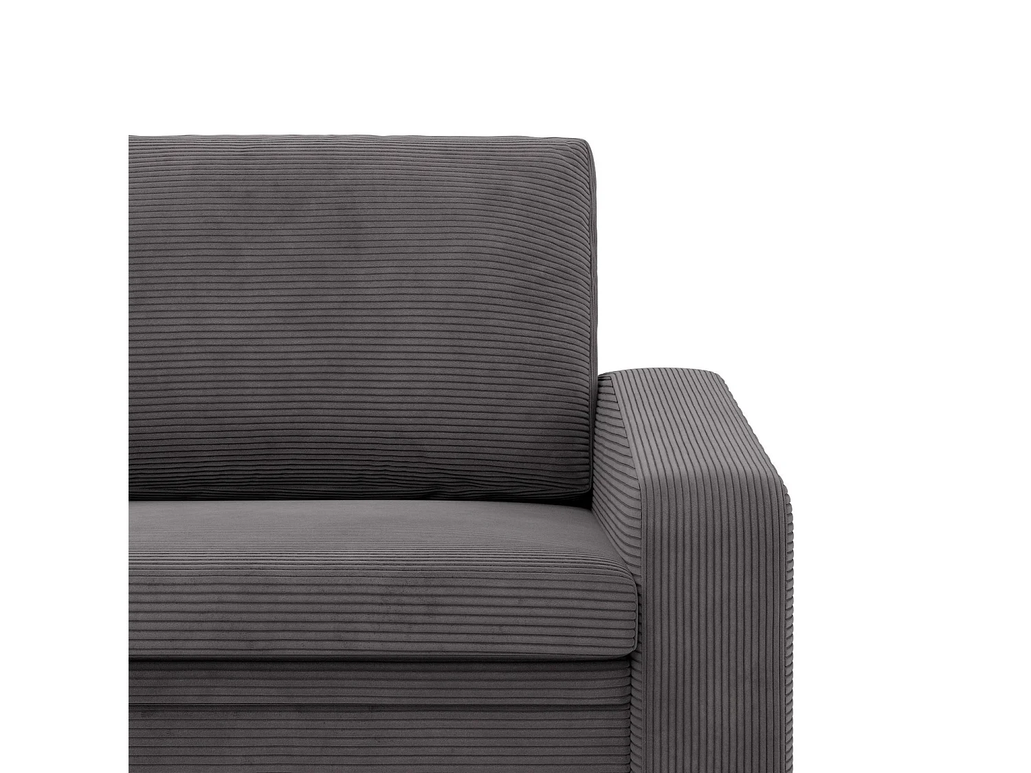 Chaise longue pour le salon, Corde - Gris foncé