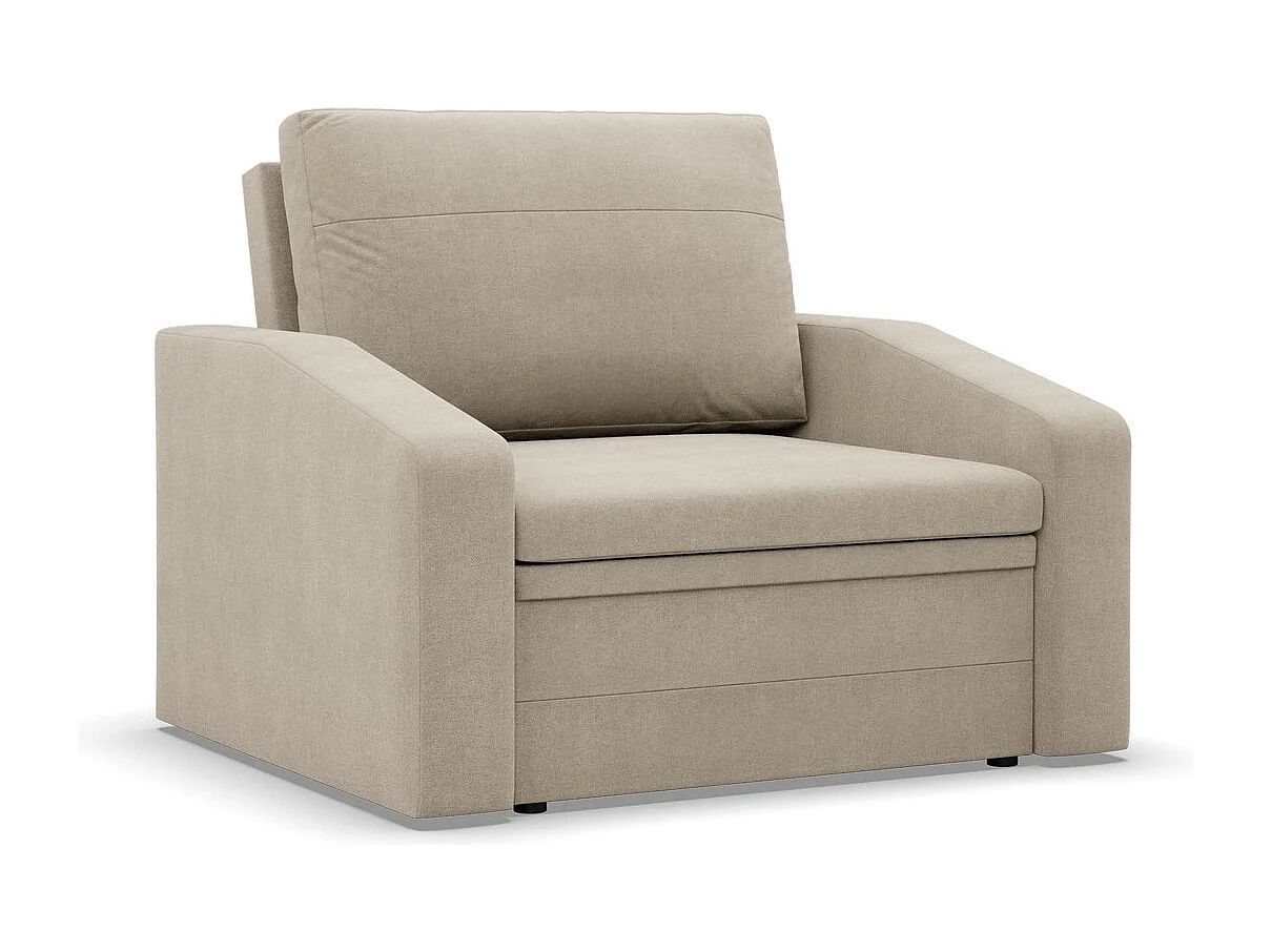 Fotel wypoczynkowy do salonu, kolor brązowy