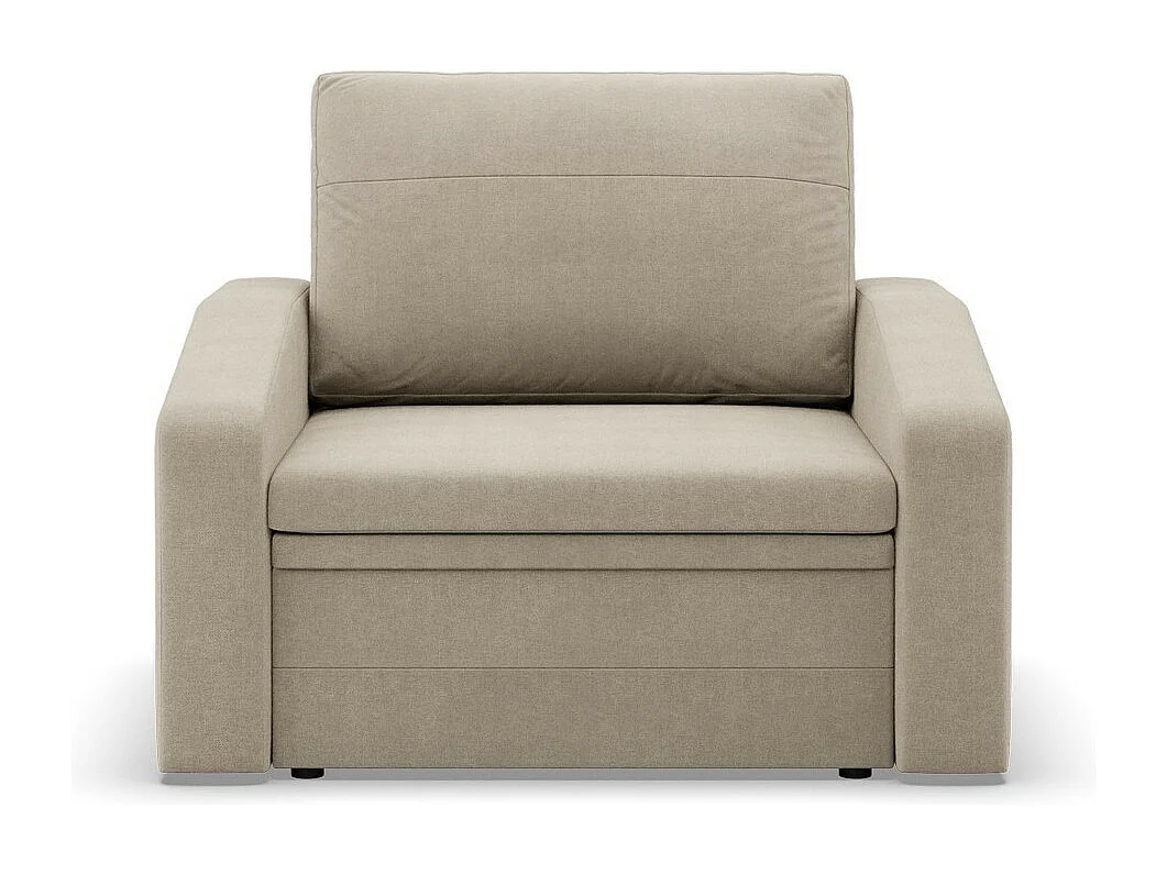 Fotel wypoczynkowy do salonu, kolor brązowy