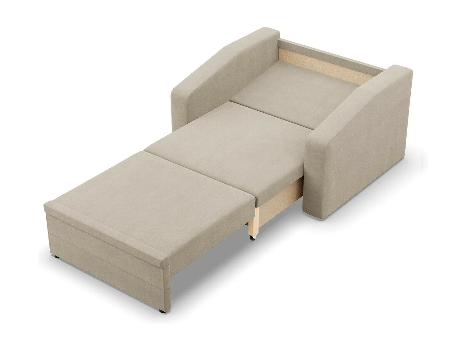 Fotel wypoczynkowy do salonu, kolor brązowy