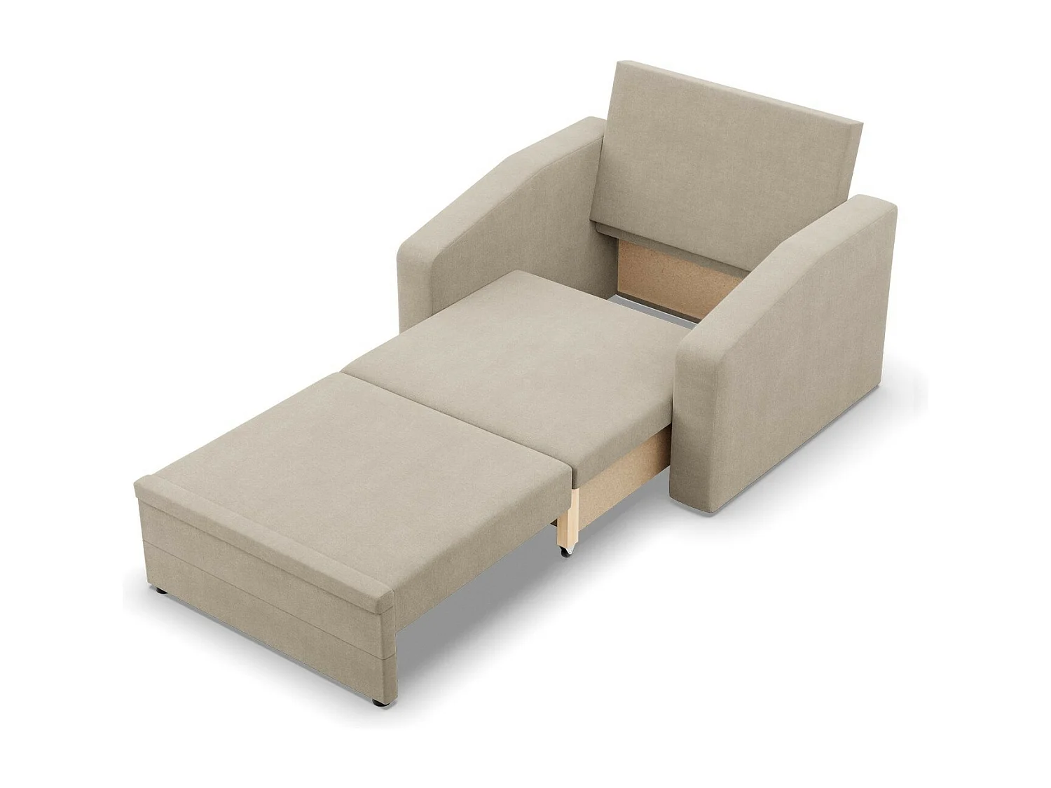 Fotel wypoczynkowy do salonu, kolor brązowy