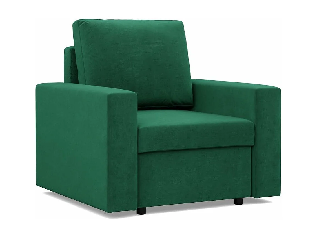 Fotel wypoczynkowy do salonu, zielony