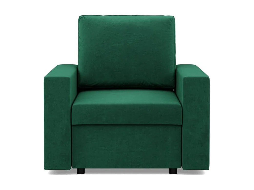 Fotel wypoczynkowy do salonu, zielony