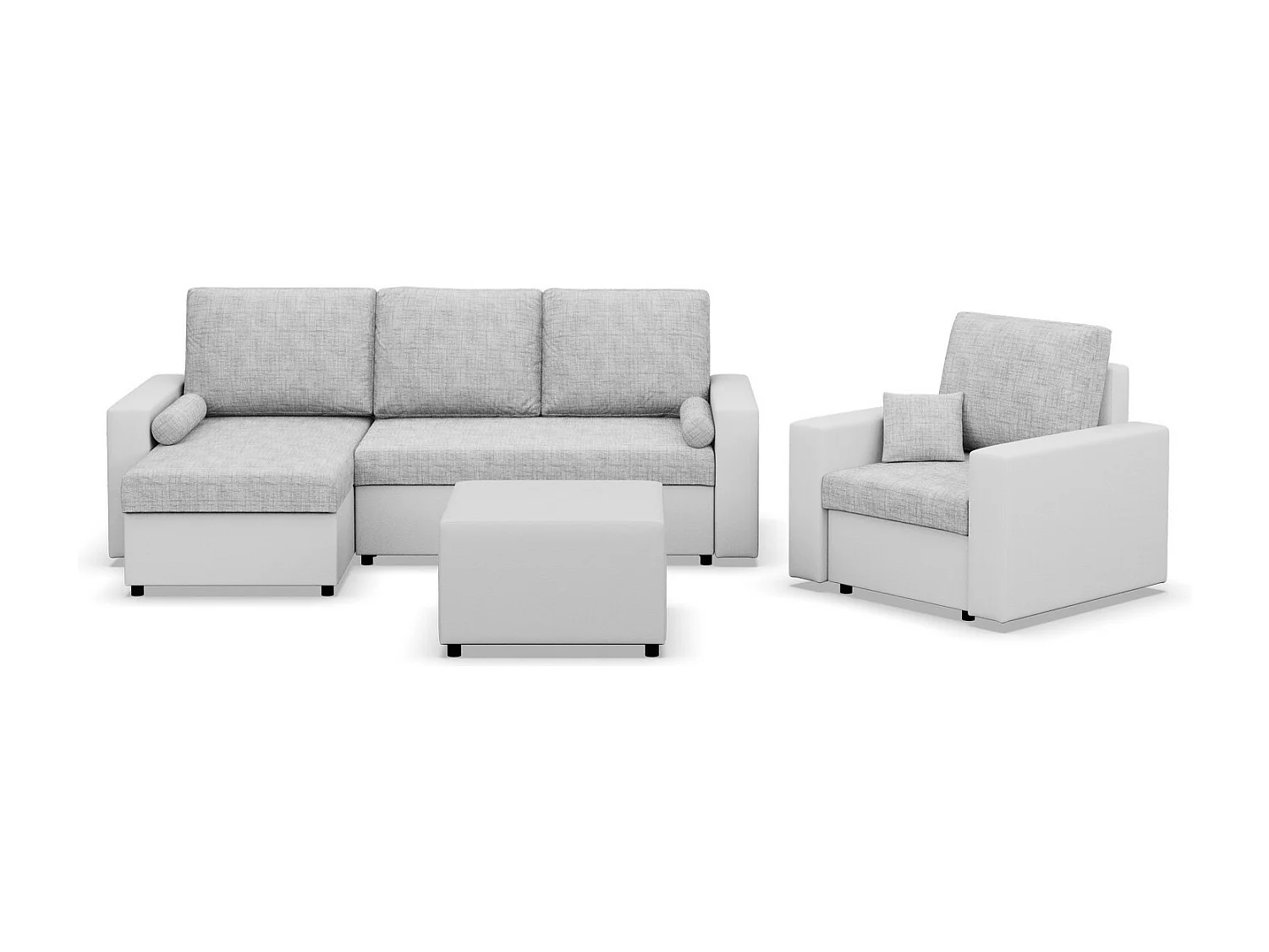 Chaise longue pour le salon, Brun + Brun