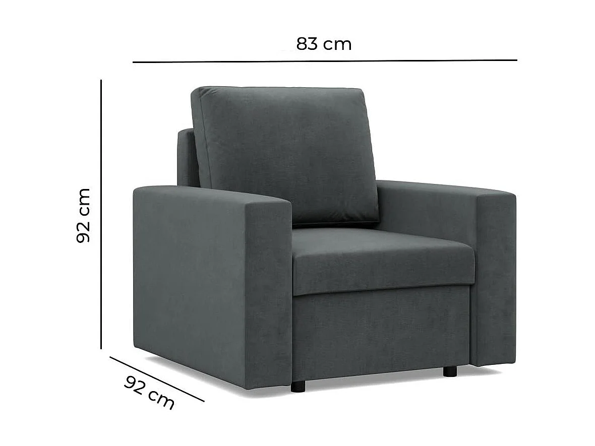 Chaise longue pour le salon, Brun