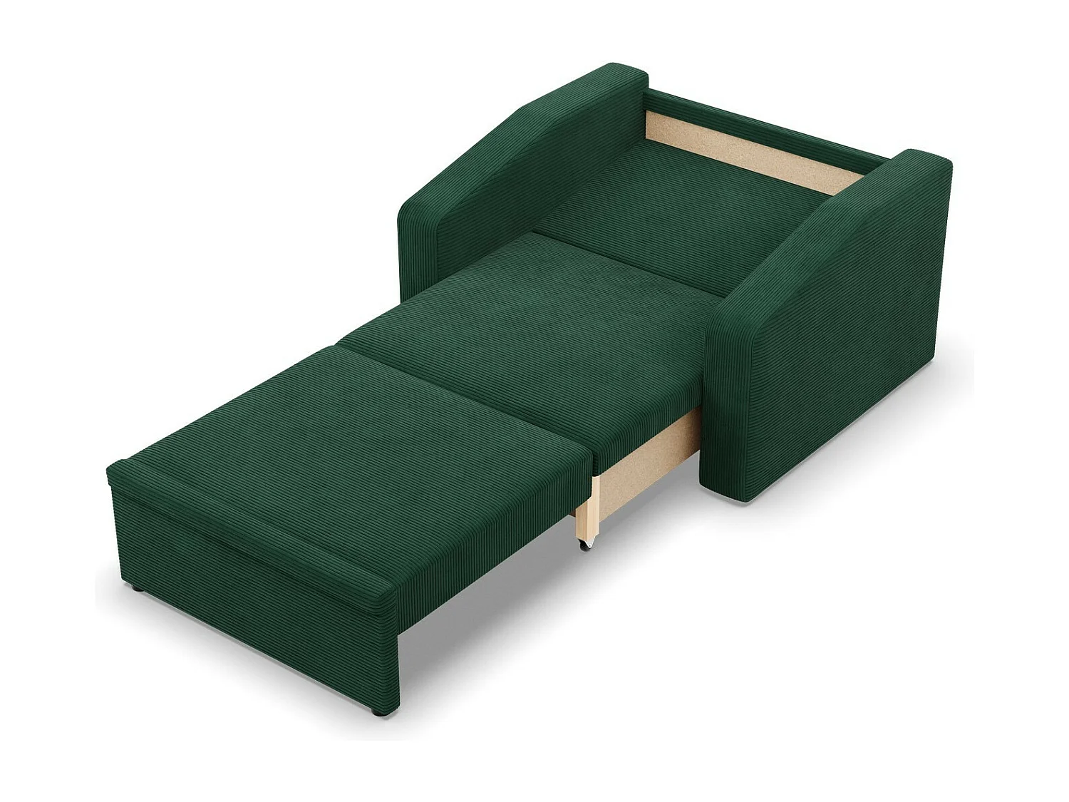 Chaise longue pour le salon, Corde - Vert foncé