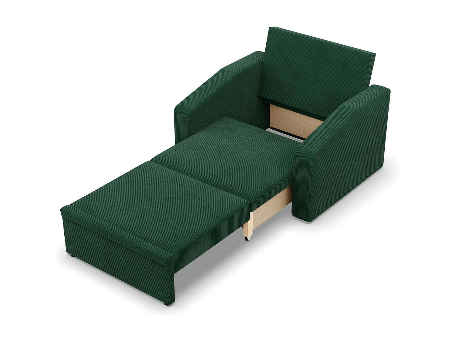Chaise longue pour le salon, Corde - Vert foncé