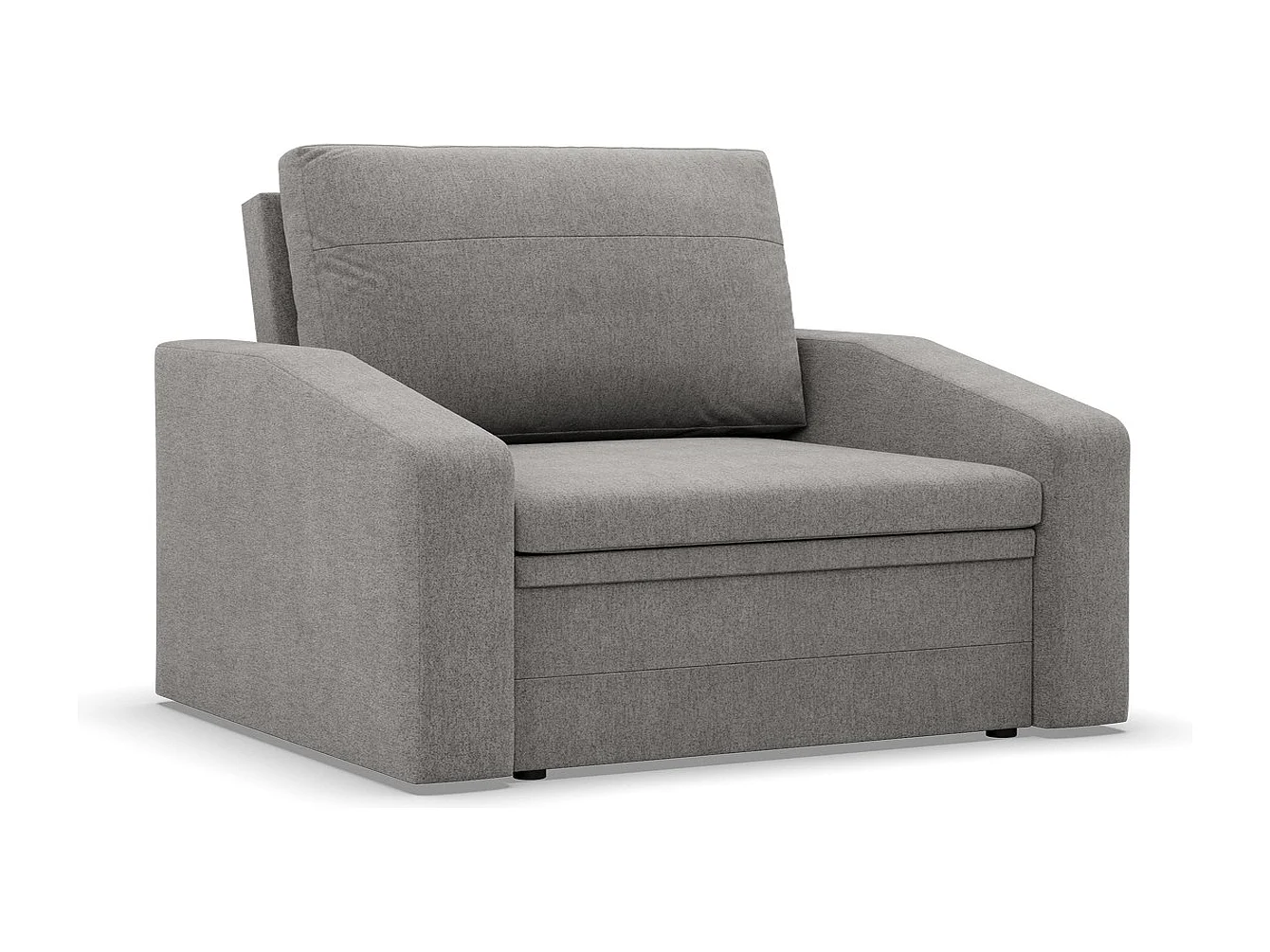 Fotel wypoczynkowy do salonu, kolor ciemnoszary