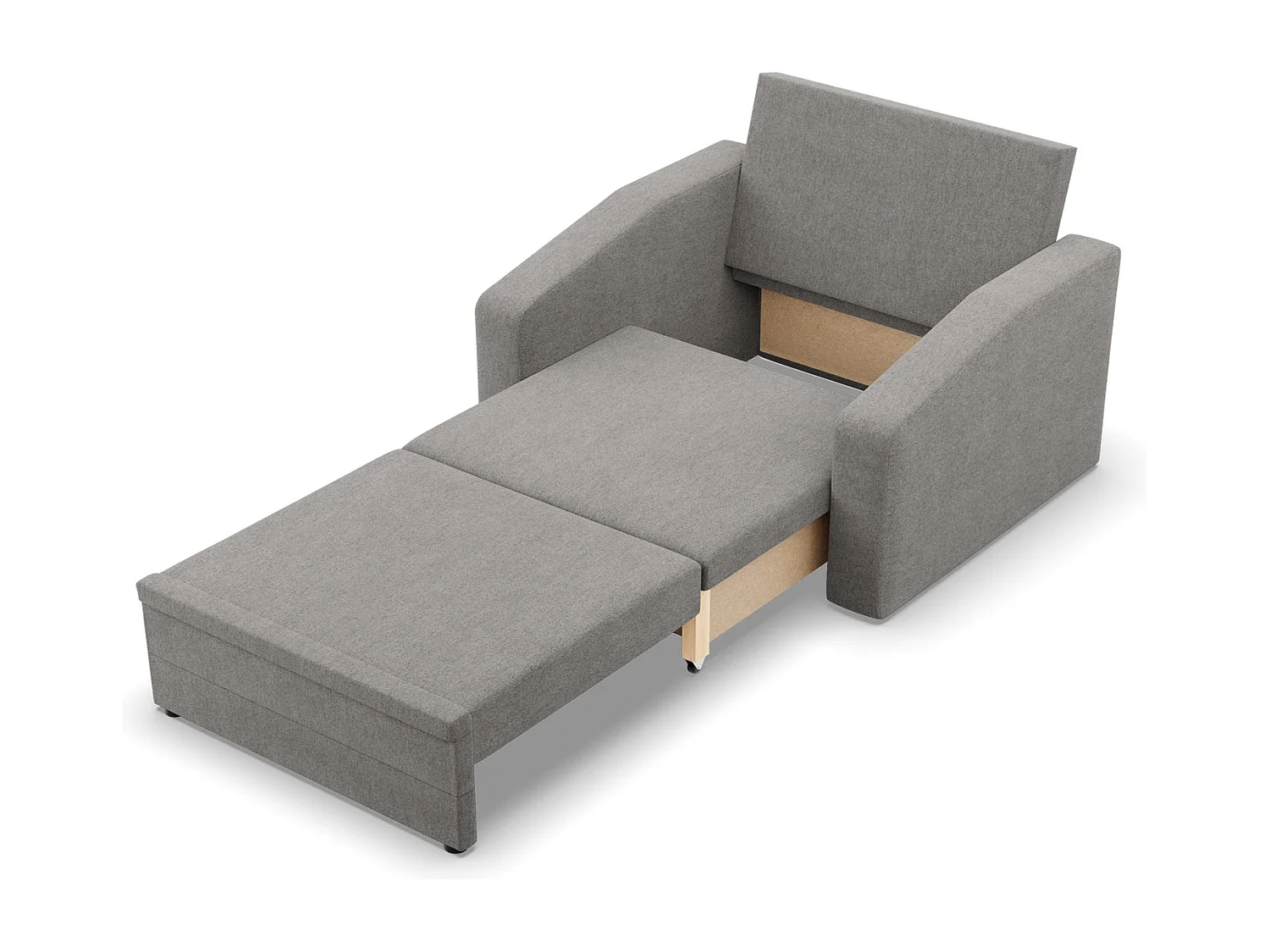 Fotel wypoczynkowy do salonu, kolor ciemnoszary