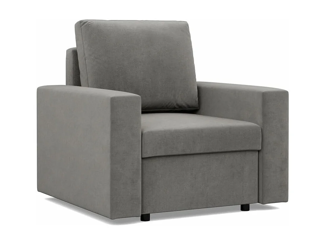 Fotel wypoczynkowy do salonu, jasnoszary