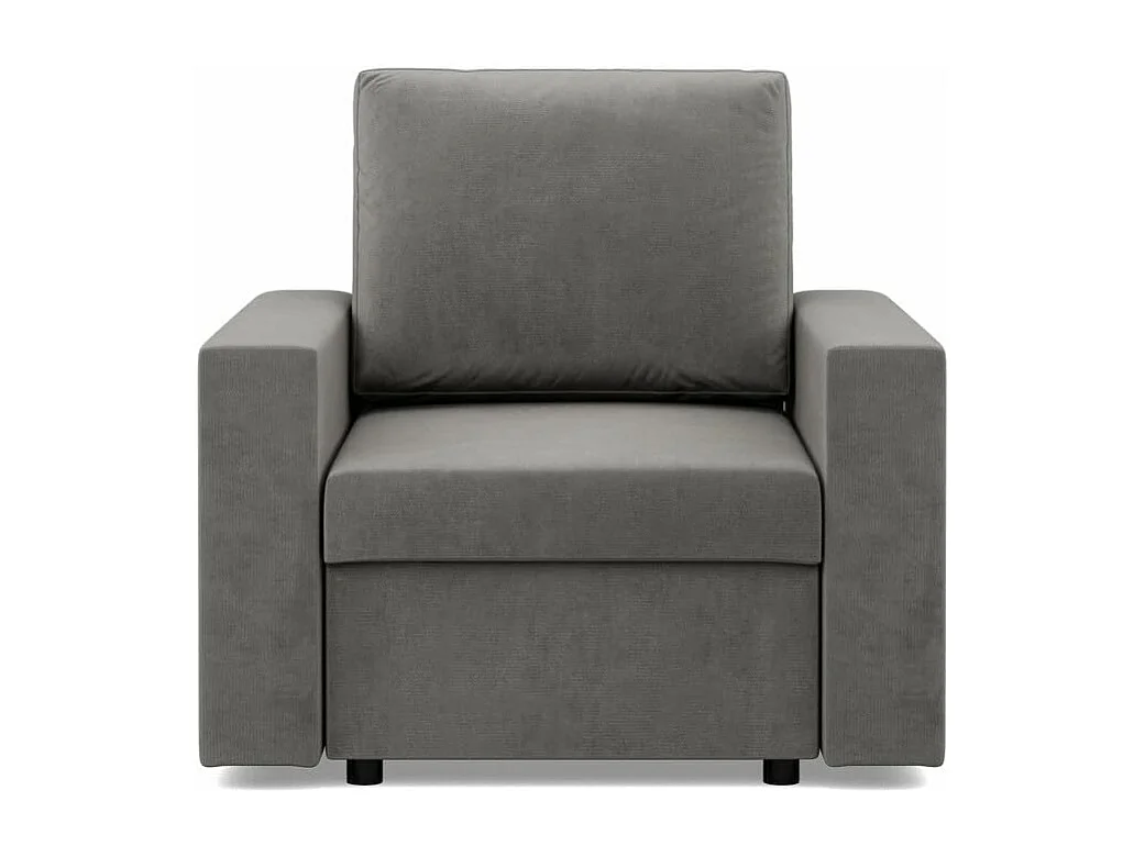 Fotel wypoczynkowy do salonu, jasnoszary