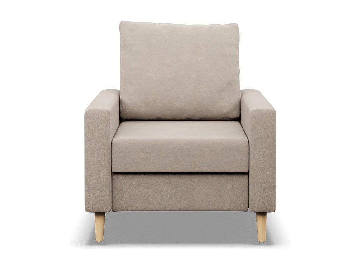 Chaise longue pour le salon, Coussin réversible, Beige