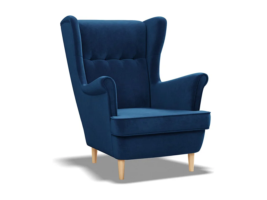 Fotel wypoczynkowy do salonu, zielony