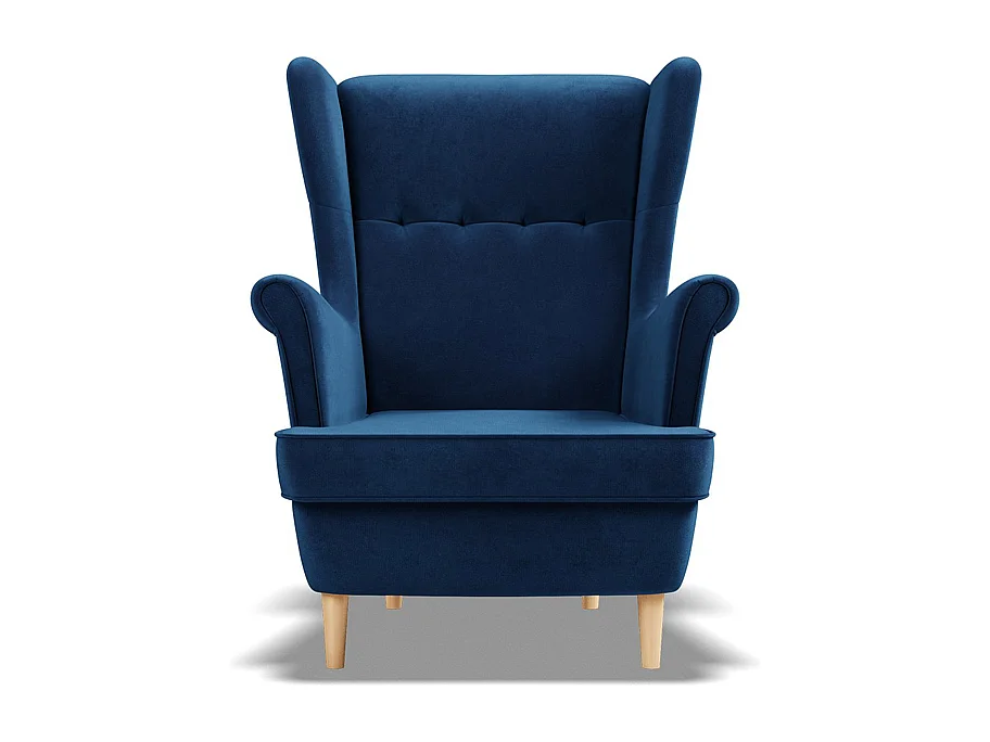 Fotel wypoczynkowy do salonu, zielony