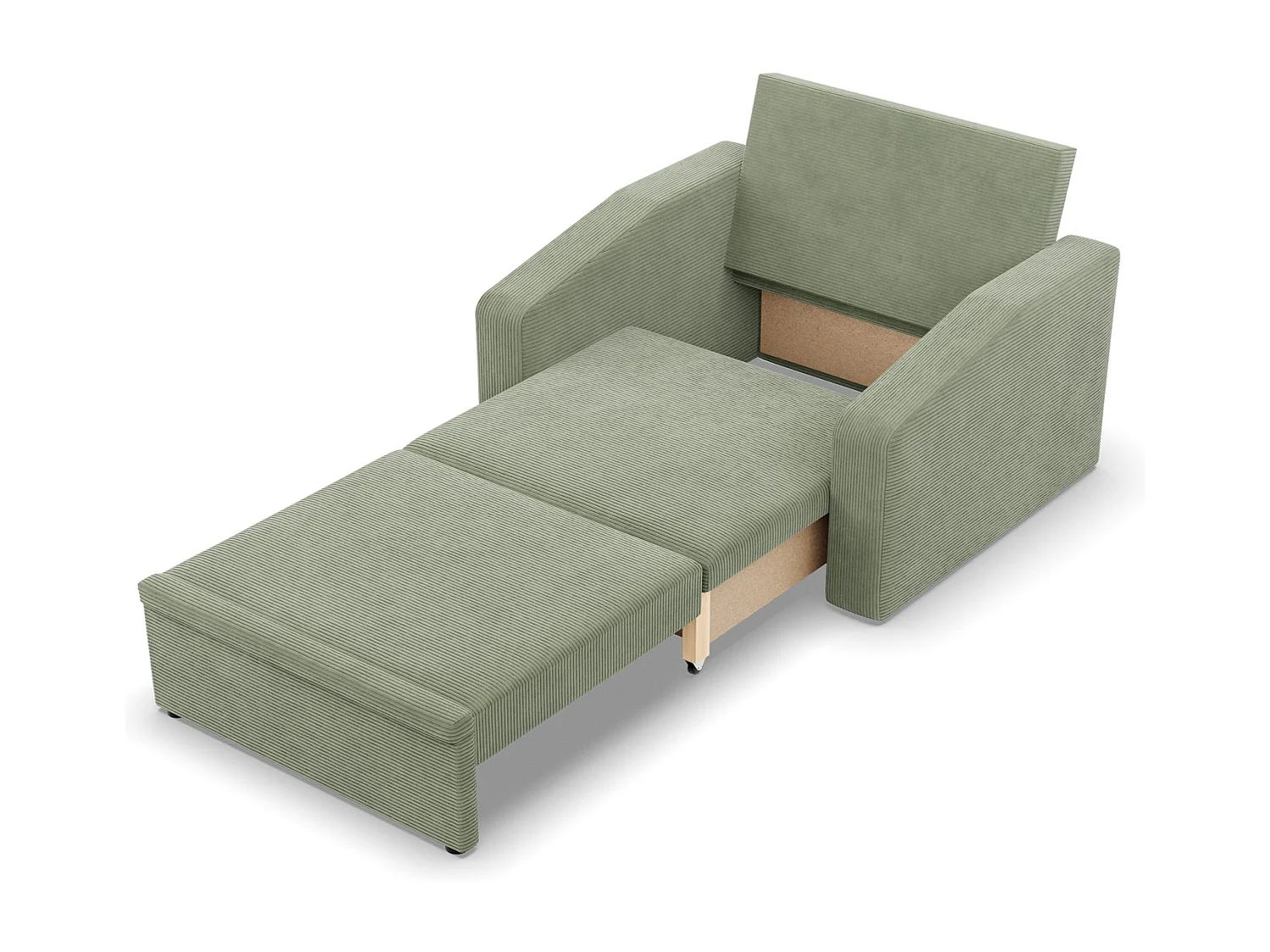 Chaise longue pour le salon, Corde - Vert