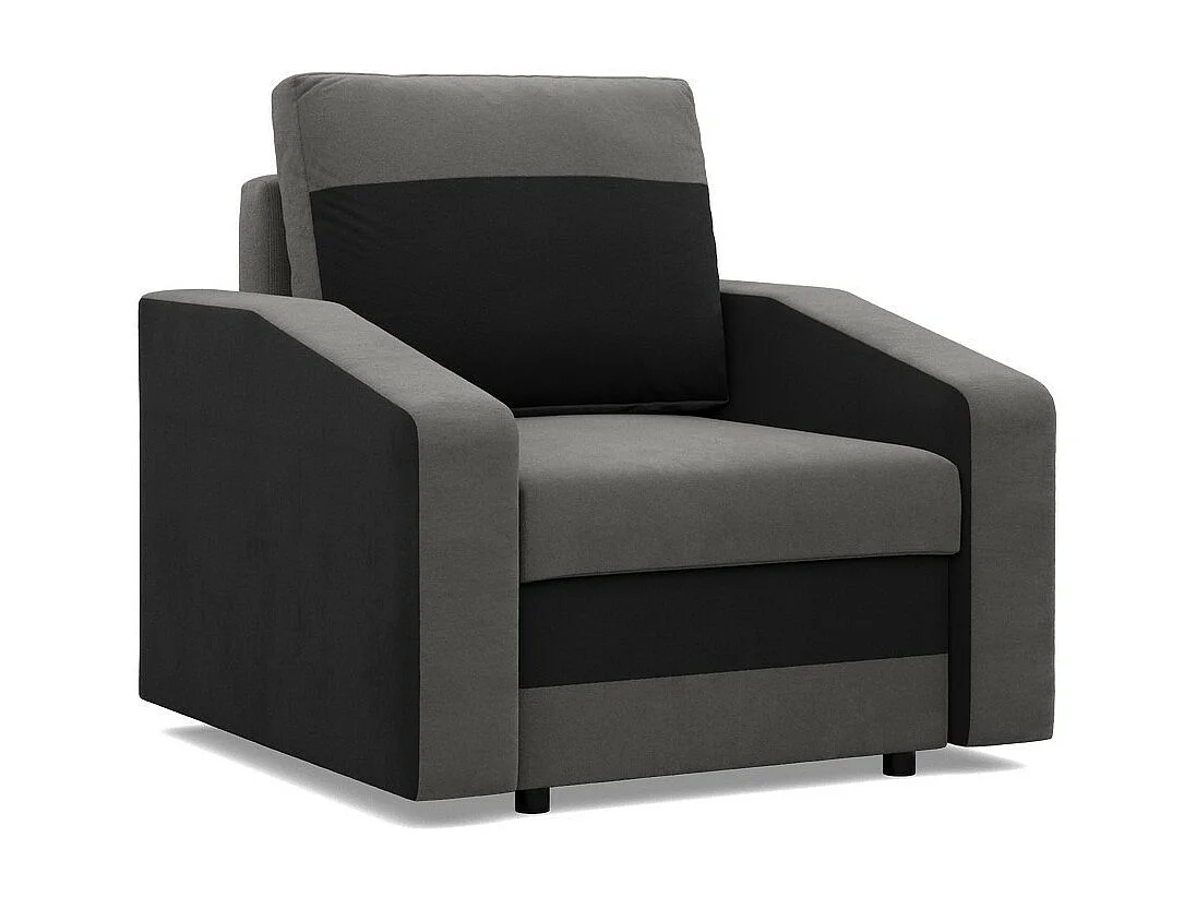 Chaise longue pour le salon, Gris + Noir