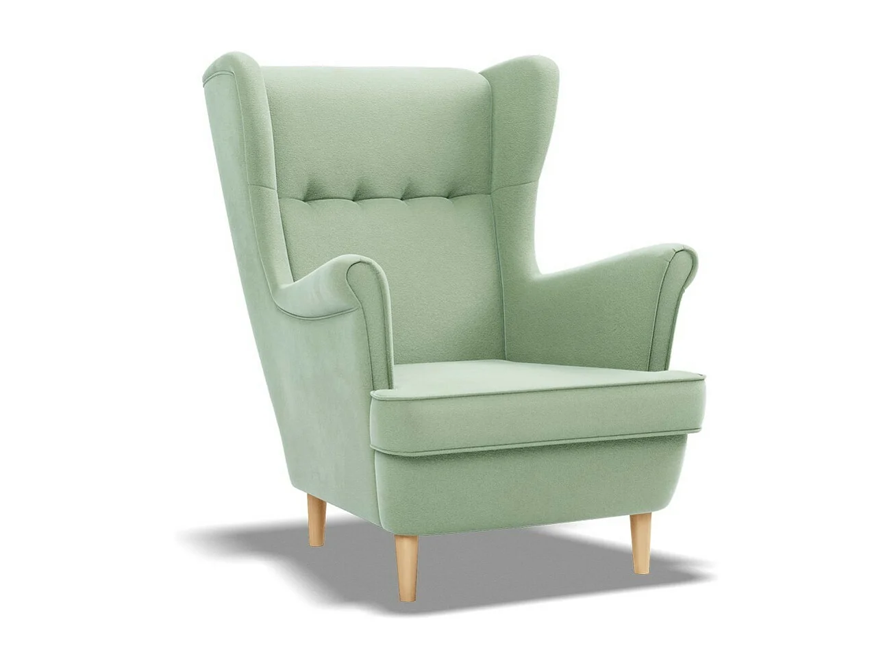 Chaise longue pour le salon, Vert clair