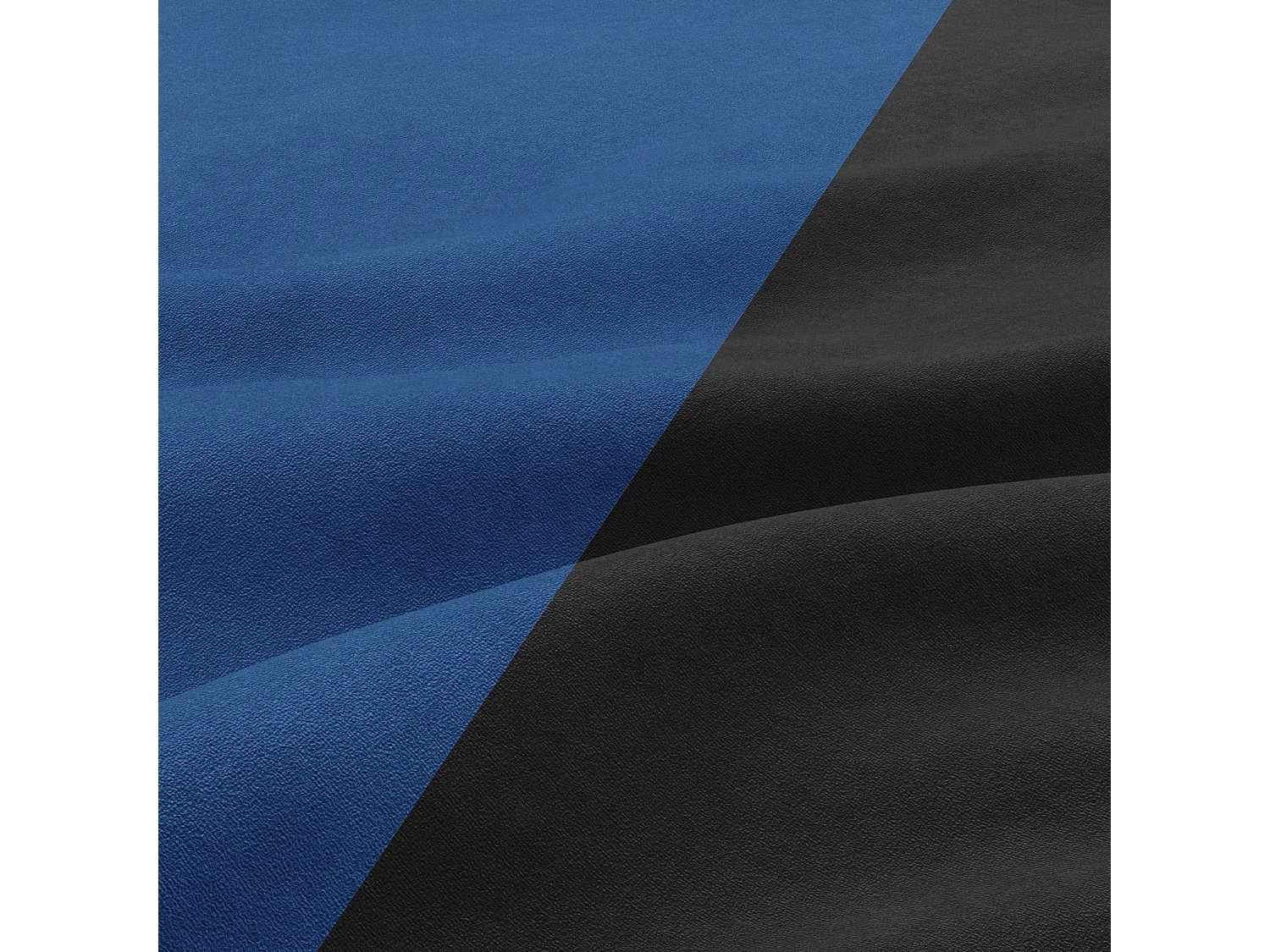 Chaise longue pour le salon, Noir + Bleu foncé