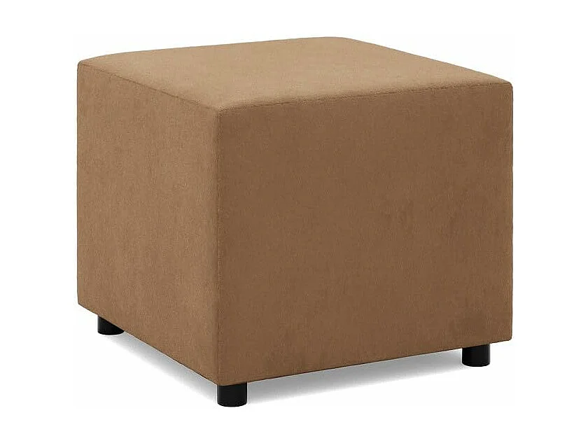 Pouf pour le salon 50 x 50 cm, Brun