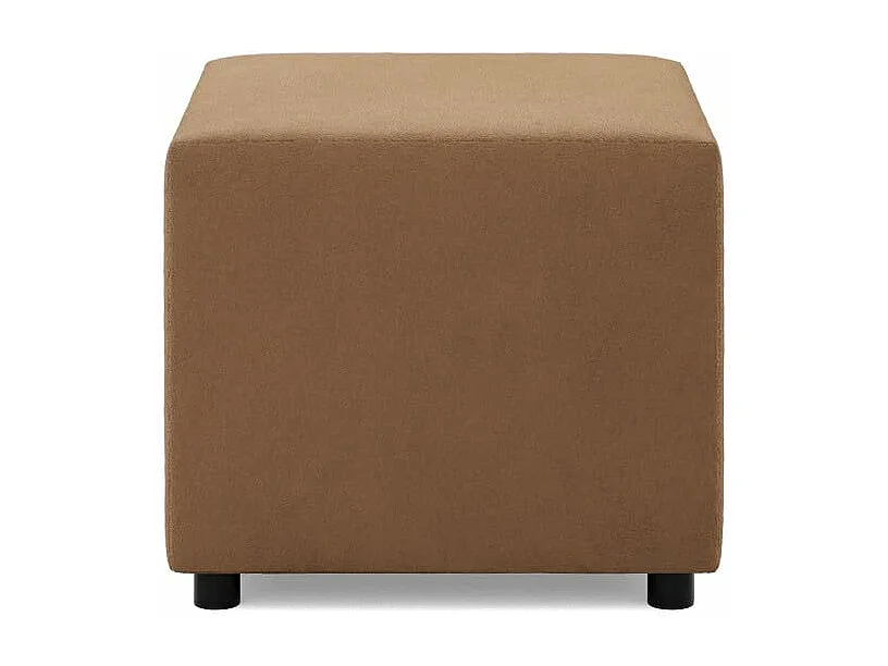 Pouf pour le salon 50 x 50 cm, Brun