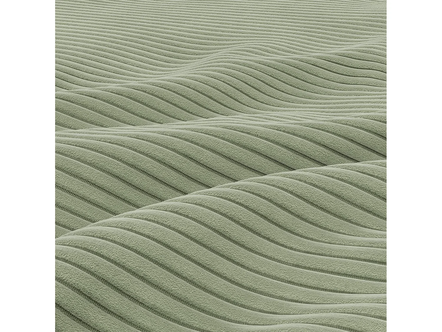 Pouf pour le salon 50 x 50 cm, Corde - Vert