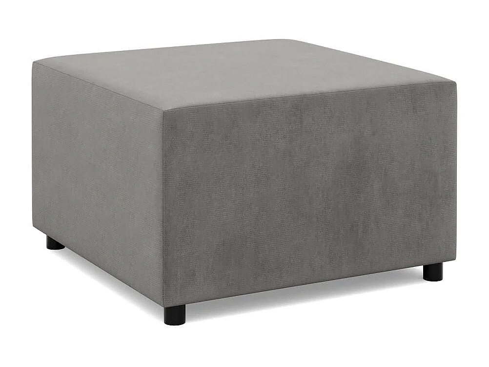 Pouf pour le salon 70 x 70 cm, Gris clair
