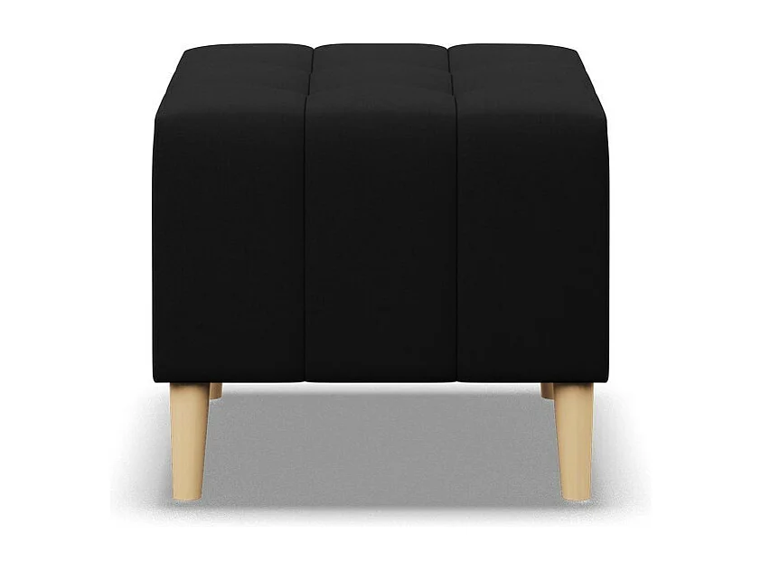 Pouf pour le salon 50 x 50 cm, Noir