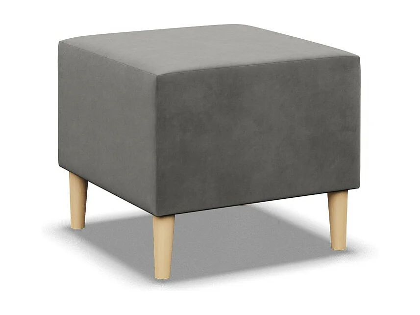 Pouf pour le salon 50 x 50 cm, Gris clair