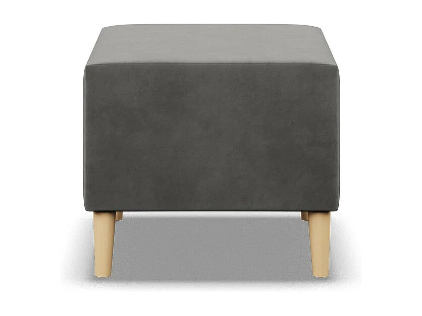 Pouf pour le salon 50 x 50 cm, Gris clair