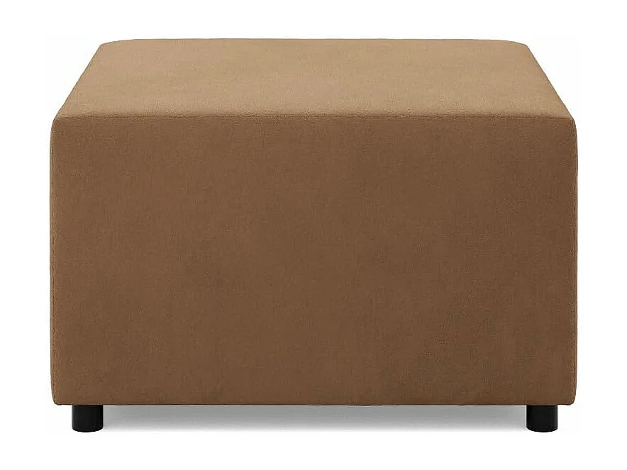 Pouf pour le salon 70 x 70 cm, Brun