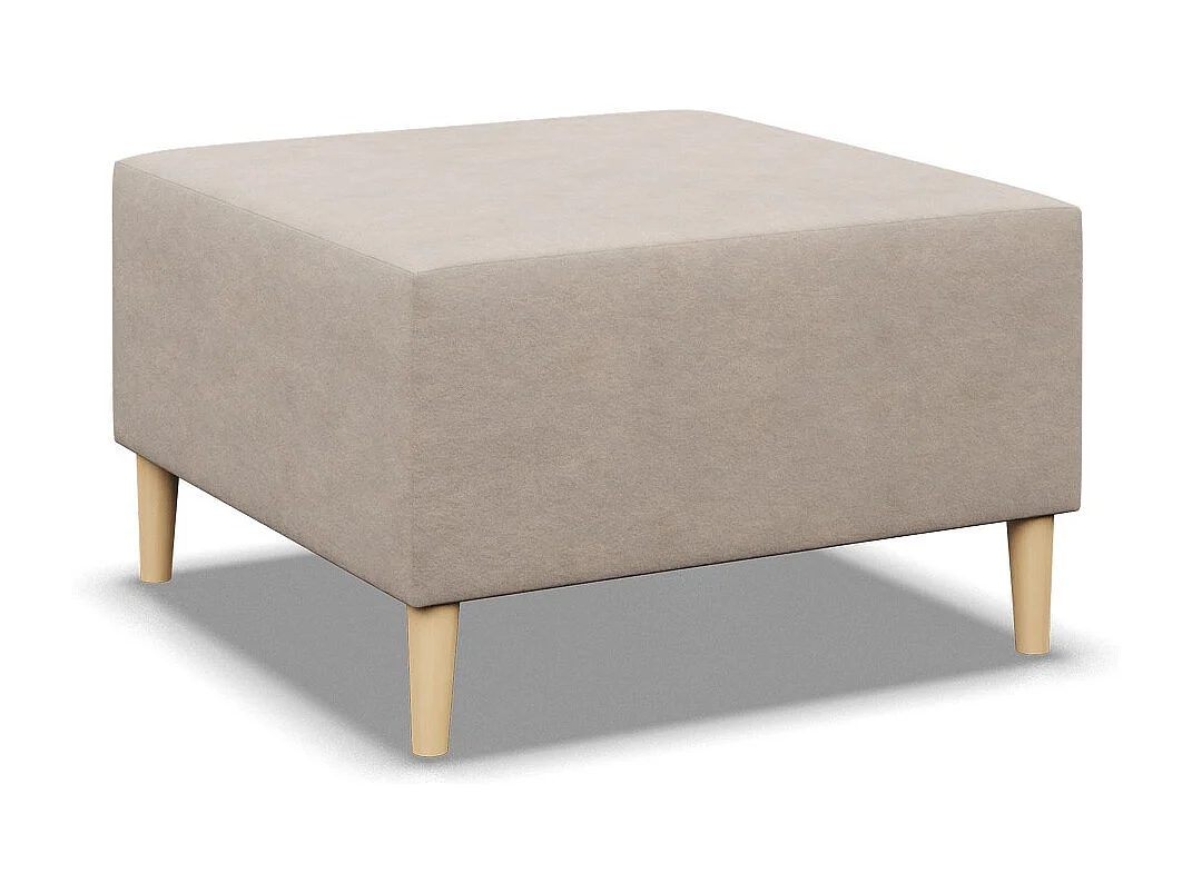 Pouf pour le salon 70 x 70 cm, Beige