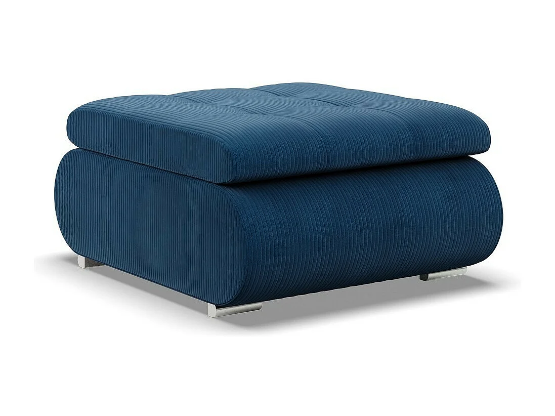 Pouf pour le salon, Corde - Bleu foncé