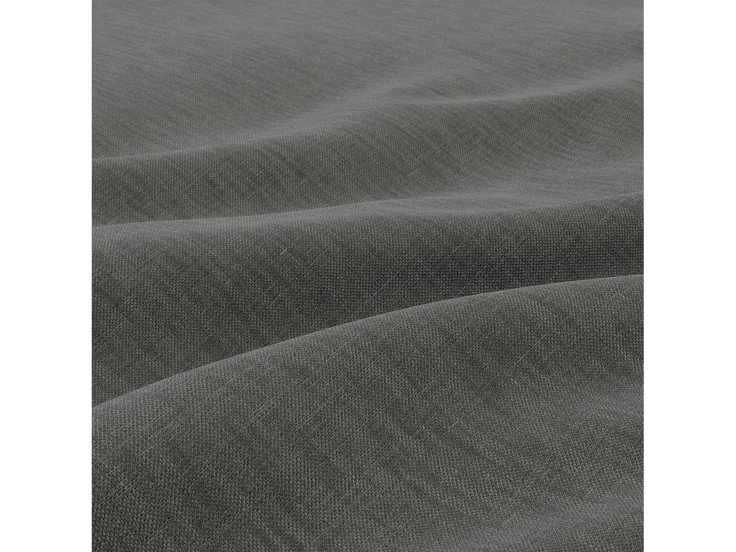 Pufa do salonu 70 x 70 cm, kolor ciemnoszary