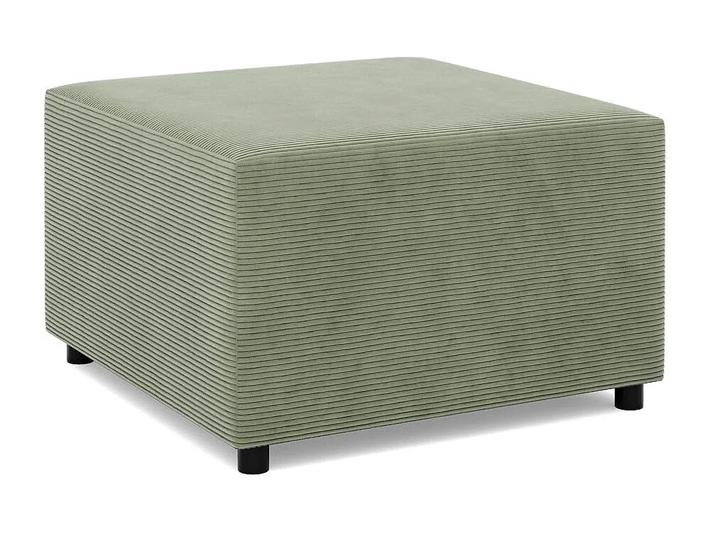 Pouf pour le salon 70 x 70 cm, Corde - Vert