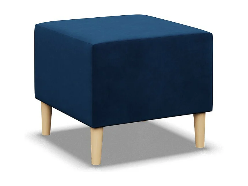 Pouf pour le salon 50 x 50 cm, Bleu foncé
