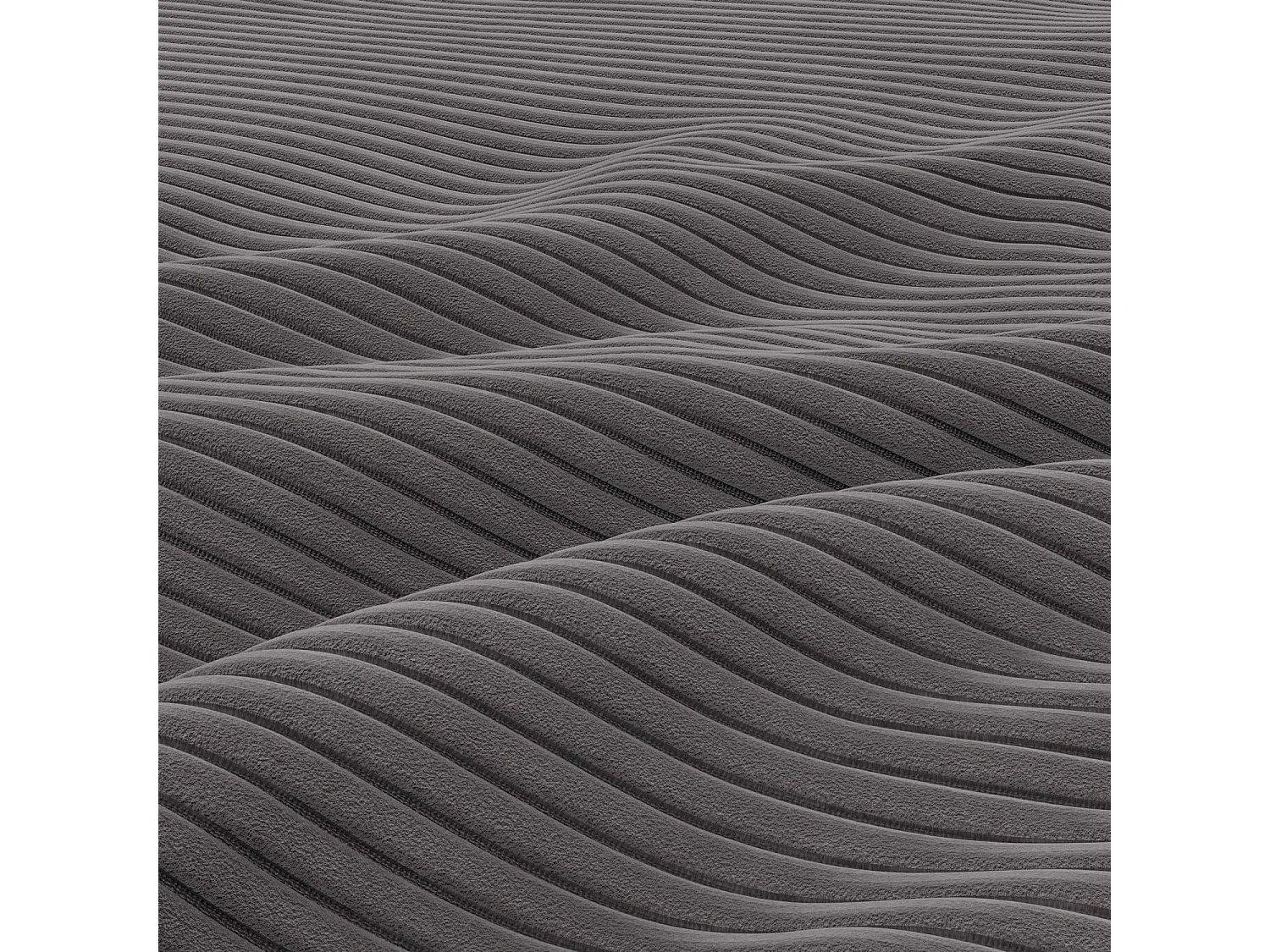 Pouf pour le salon 50 x 50 cm, Corde - Gris foncé