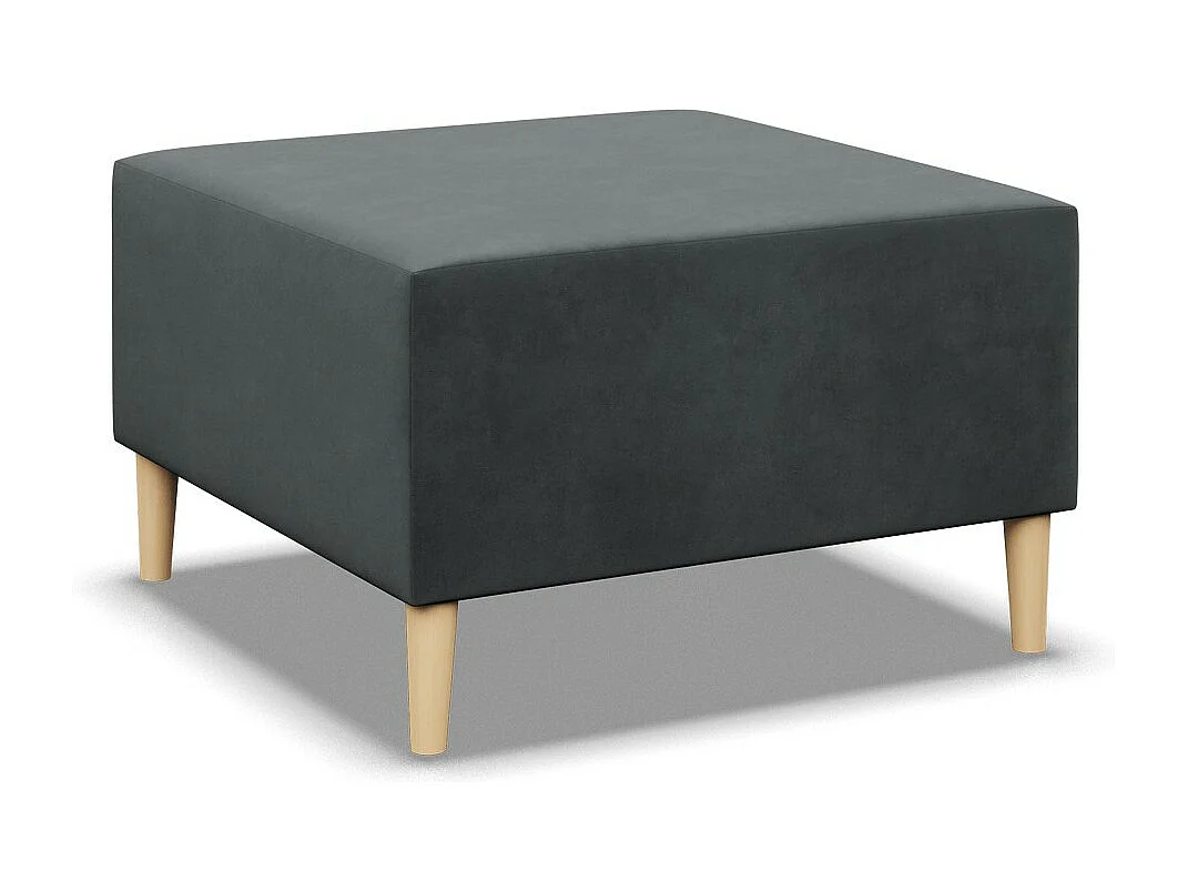 Pouf pour le salon 70 x 70 cm, Gris foncé