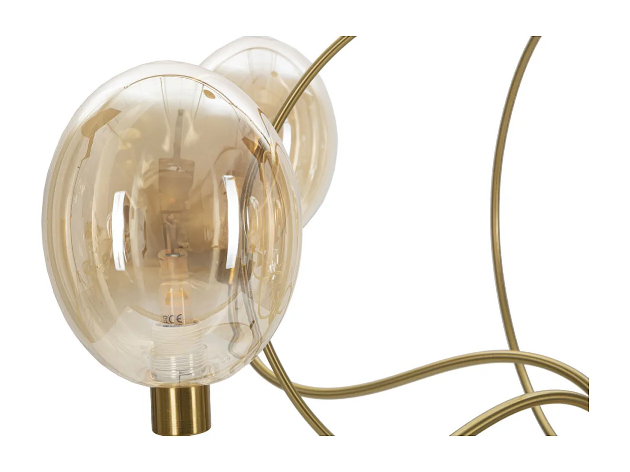 Lampe Suspension Design "Vienna" 100cm Or