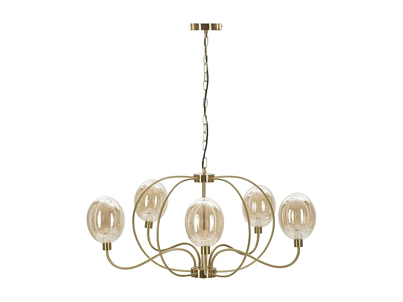 Lampe Suspension Design "Vienna" 100cm Or