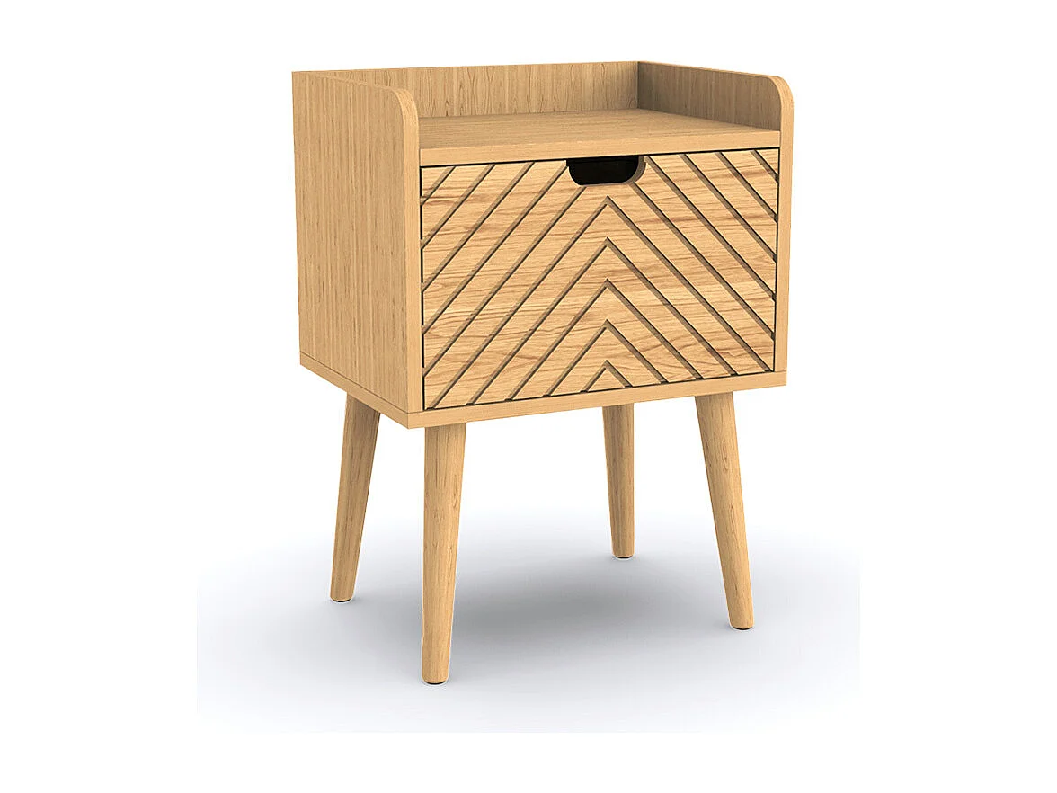 Table de chevet en bois Alba