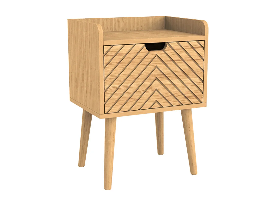 Table de chevet en bois Alba