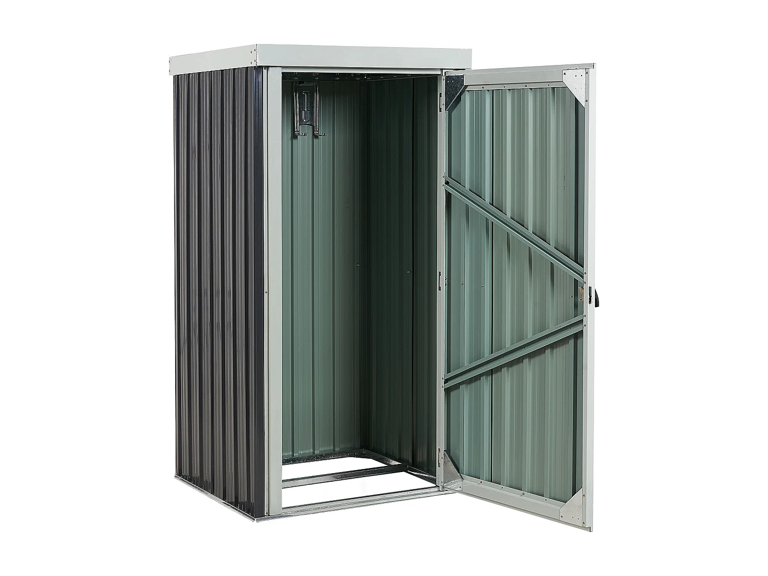 Abrigo de jardim UMBRIA Metal 98 cm 77 cm Preto