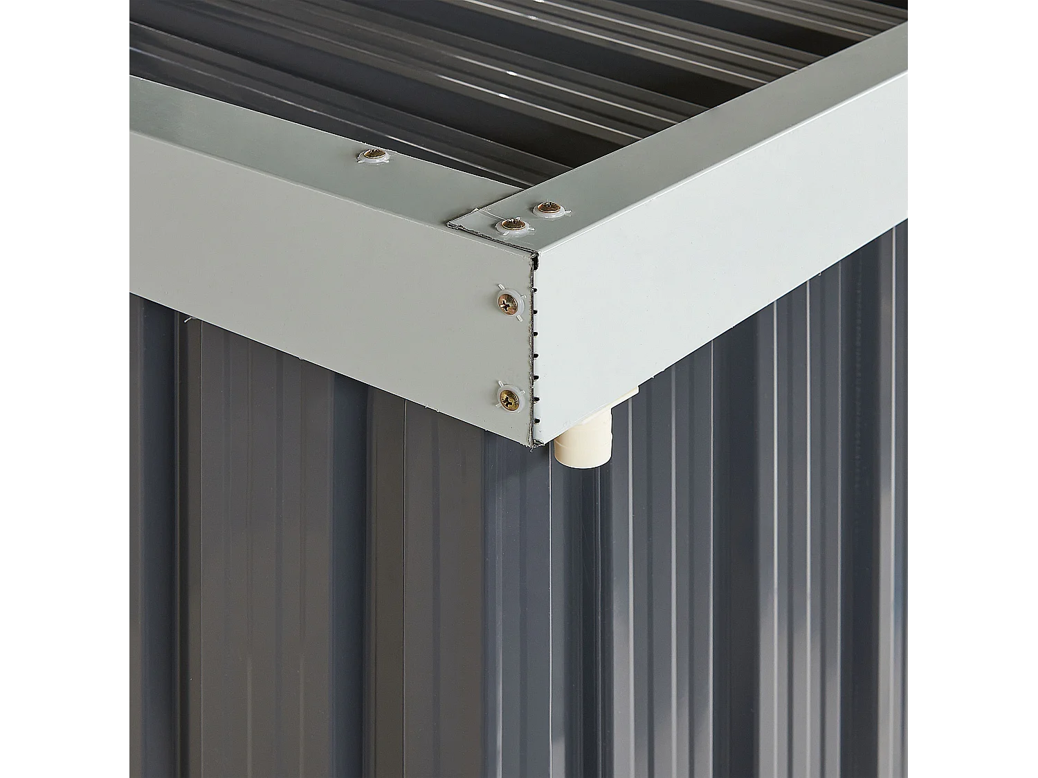 Abrigo de jardim UMBRIA Metal 98 cm 77 cm Preto