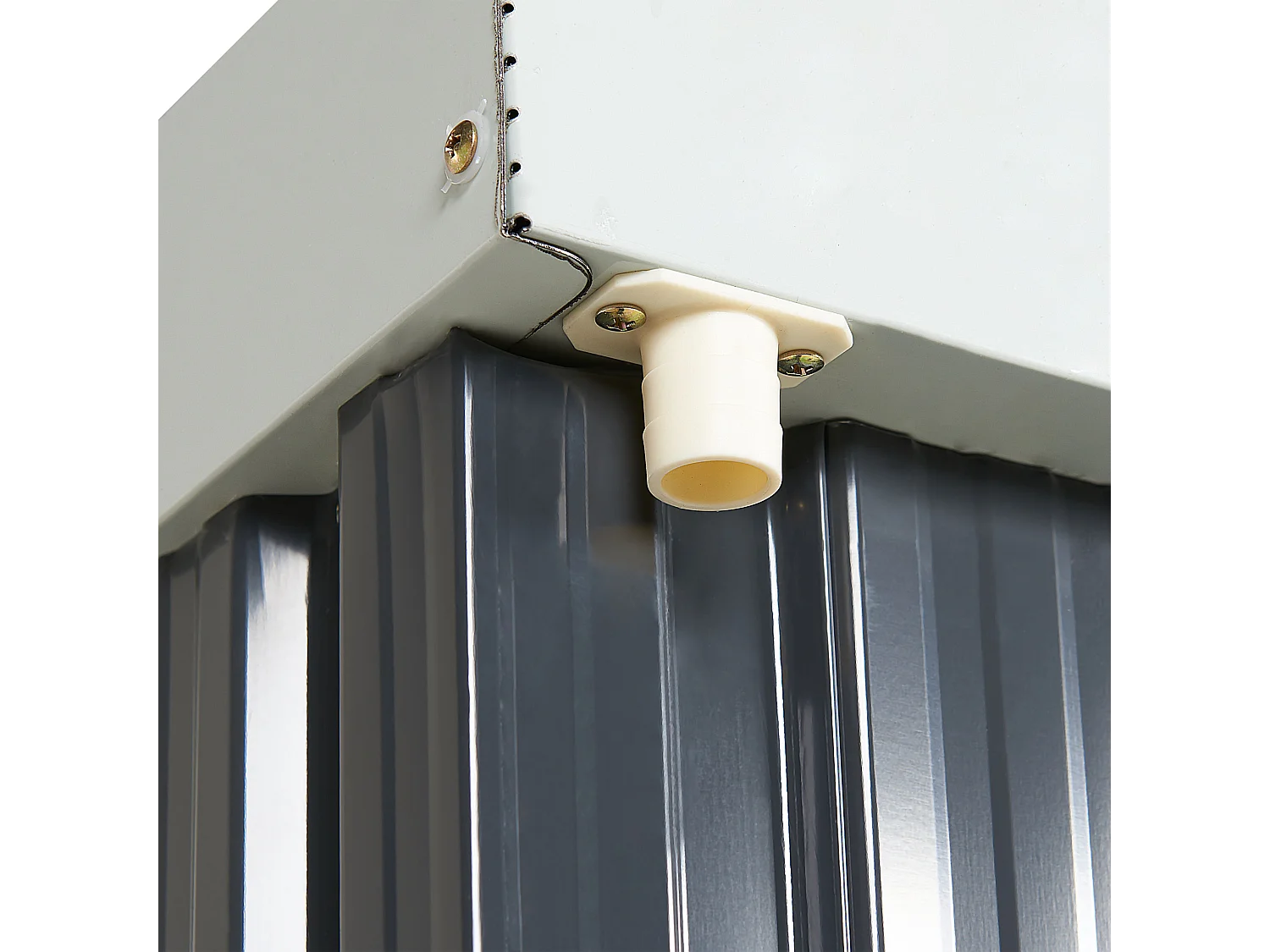 Abrigo de jardim UMBRIA Metal 98 cm 77 cm Preto