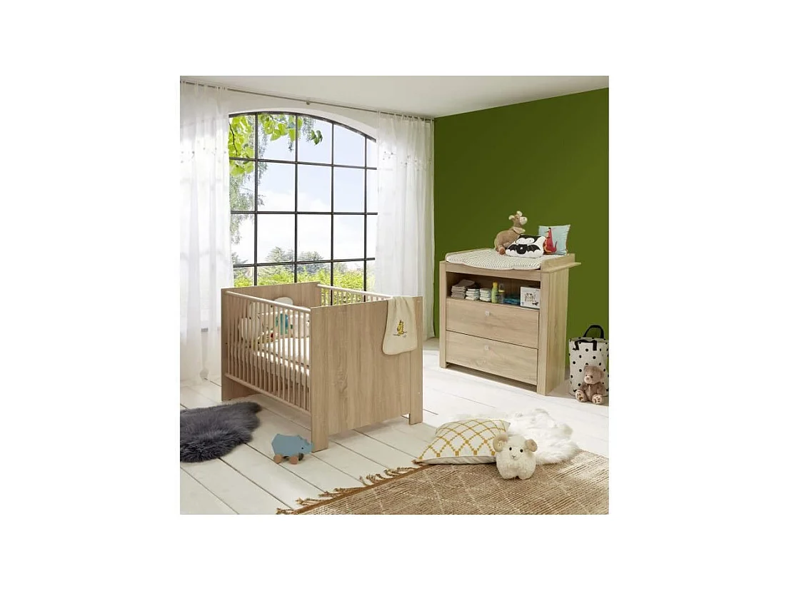 Chambre bébé duo bois Sonoma Cynthia - 2 pièces