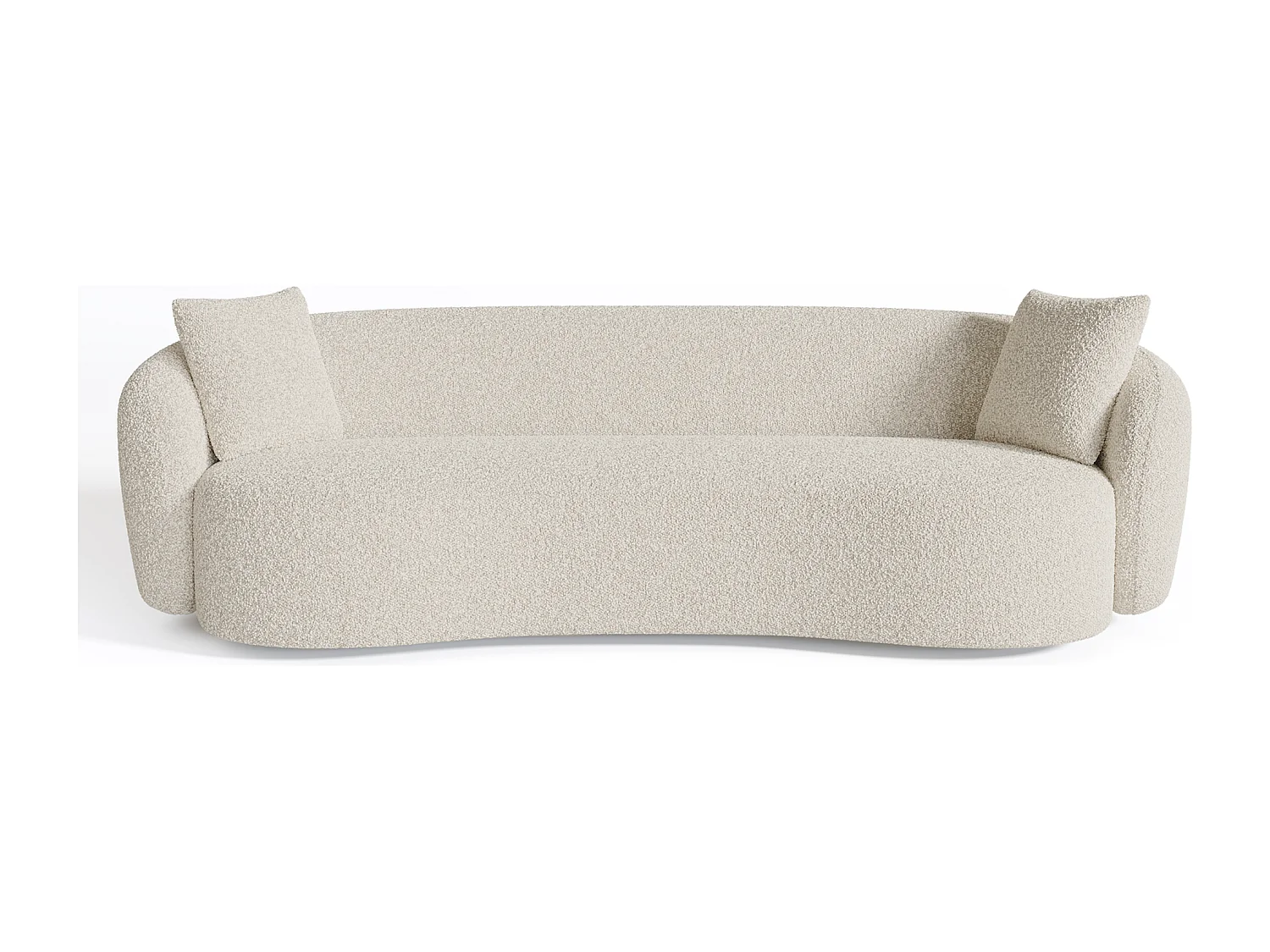 Canapé 3 places bouclette crème 210cm CELINE