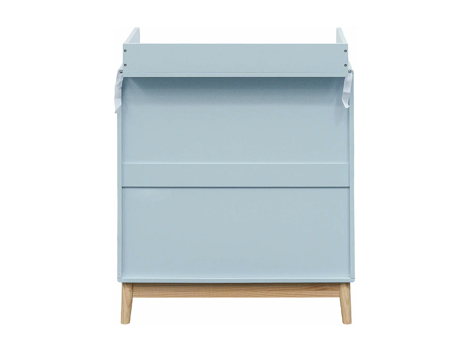 Table à langer Deble 100x80x42 MDF Bois Bleu ciel Marron Scandinave