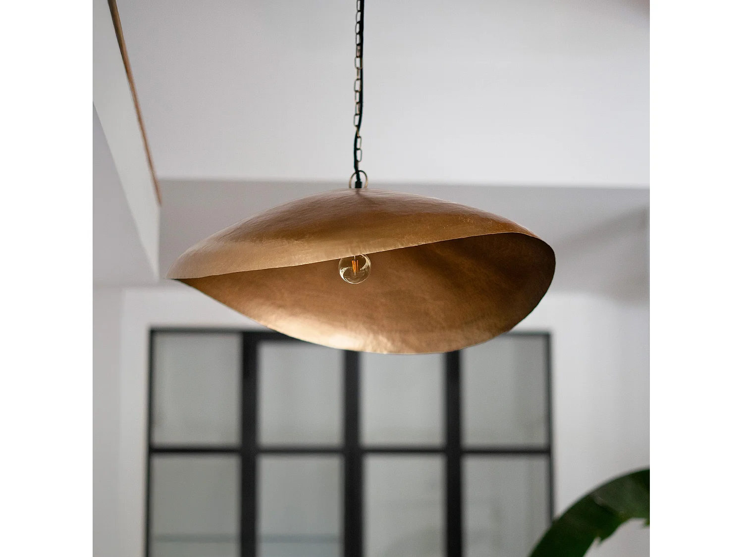 Sospensione in metallo dorato D72 cm - Elora