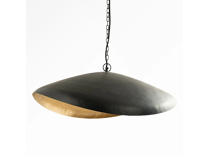 Lámpara de techo de metal negro y dorado D74 - Pacha